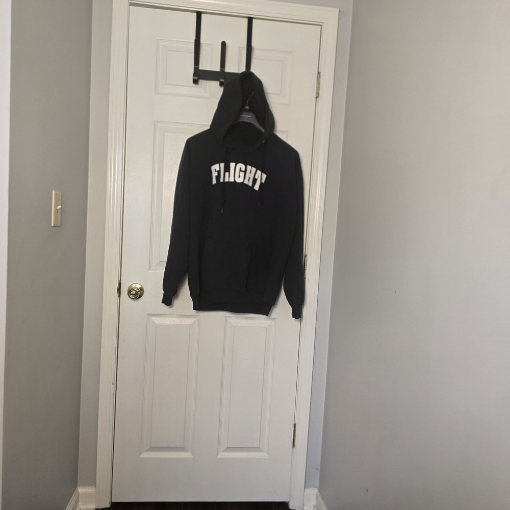 Men's Port And Company‎ Black Pullover "Flight" Hoodie Size XL